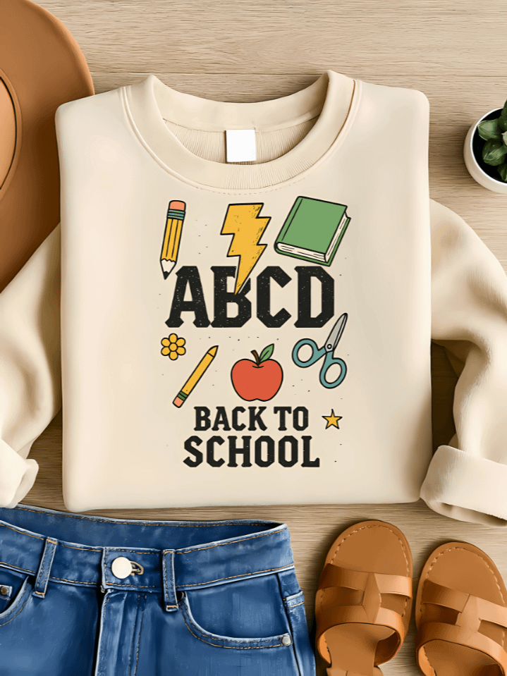 ABCD Back to School Sublimation PNG – Colorful Alphabet Theme Clipart for Kids – Fun and Playful Design for T-Shirts & School Gear – 300 DPI Instant Digital Download product image (1)