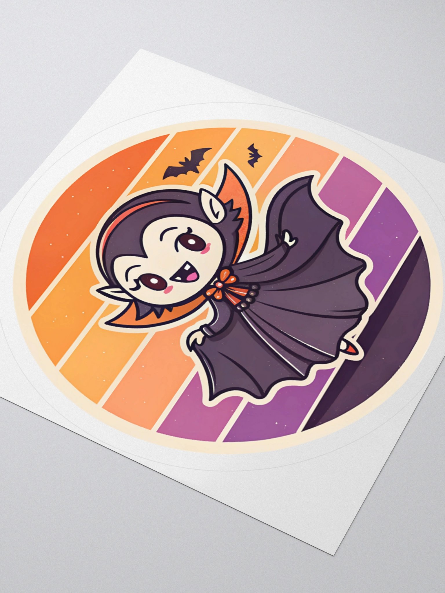 Cute Vampiress Kiss Cut Sticker product image (9)