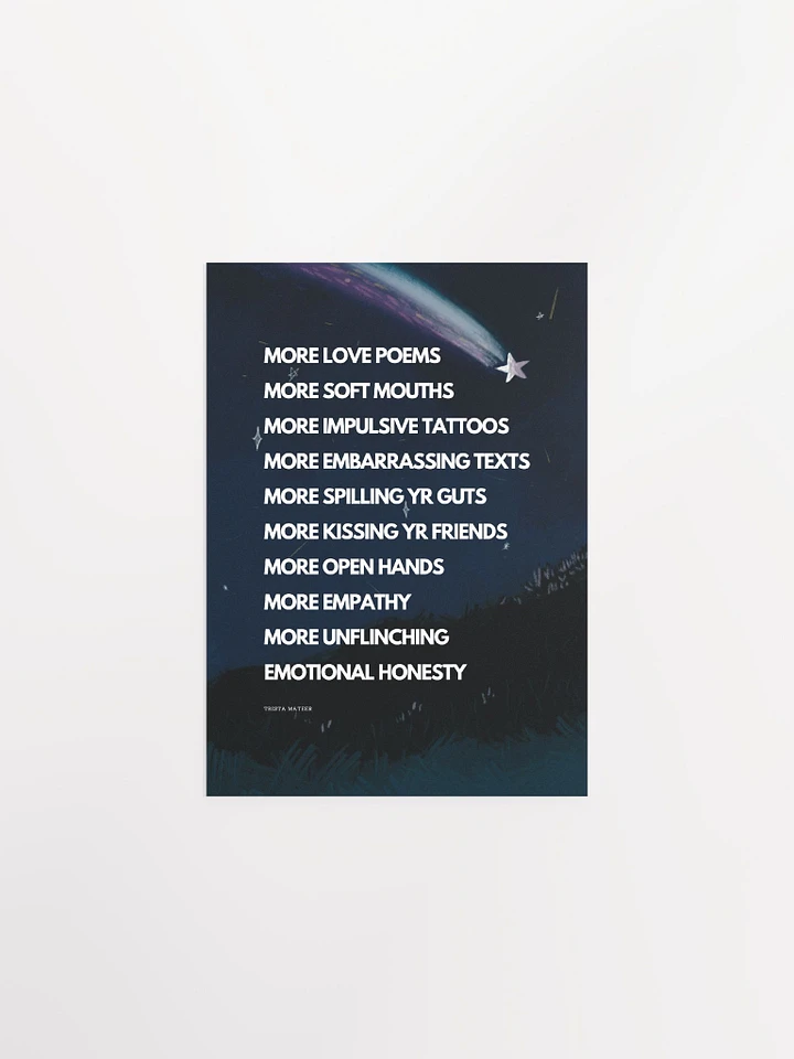 More Love Poems Art Print (Night) product image (1)