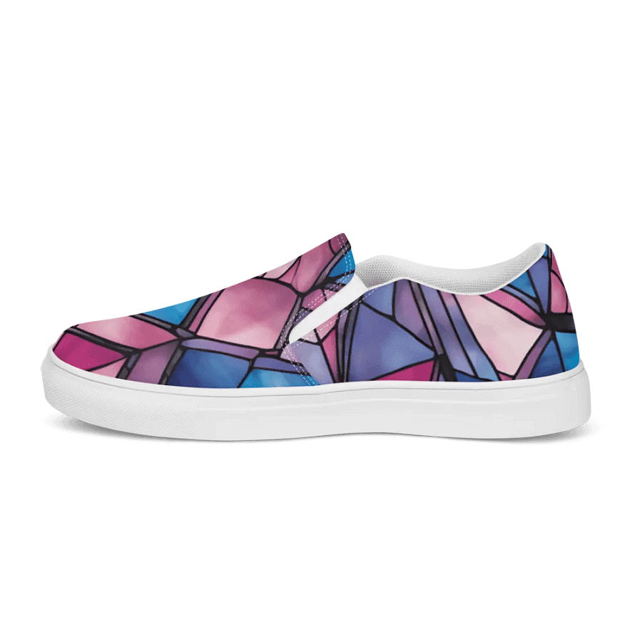 Geometric Glow Men's Slip-On Canvas Shoes product image (8)