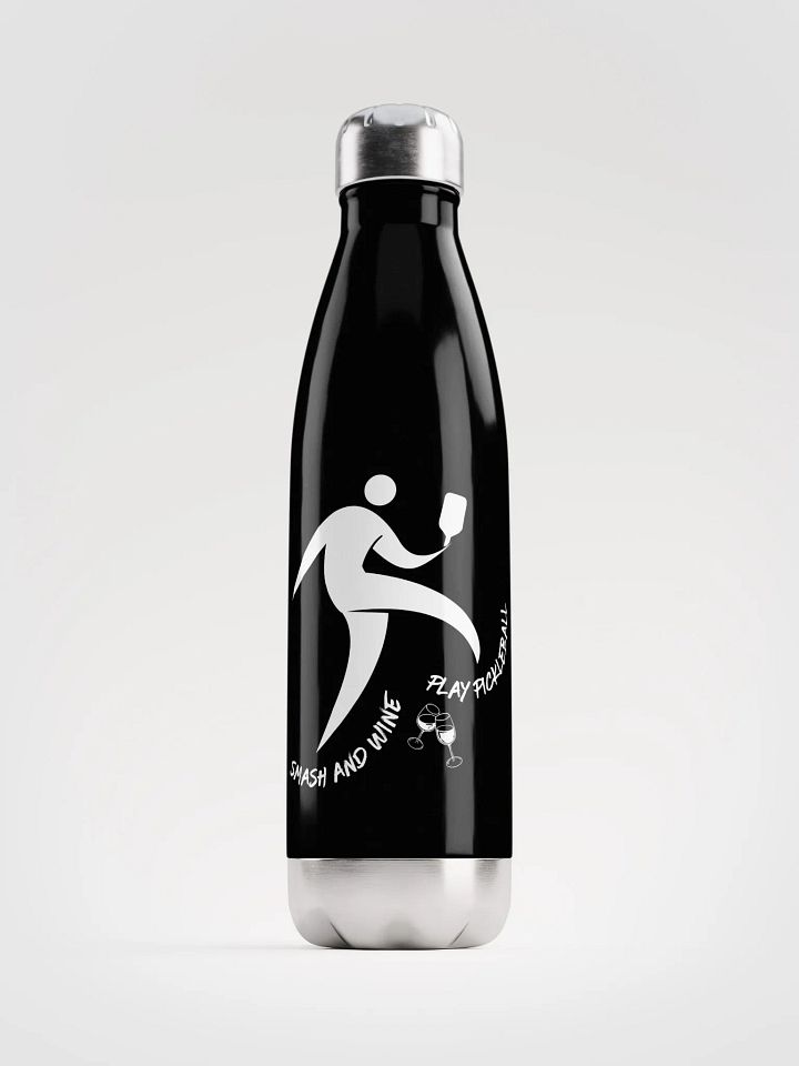 Smash and Wine, Play Pickleball Stainless Steel Water Bottle product image (1)