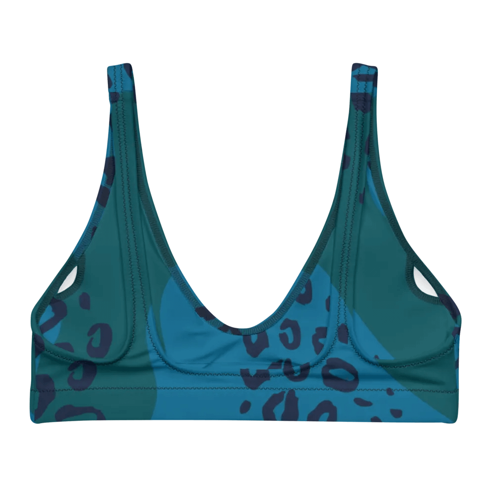 Leopard Wave Recycled Bikini Top product image (3)