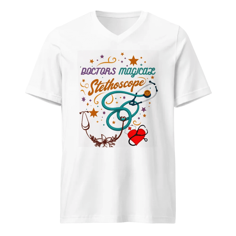 Stylish doctors Magical Stethoscope v-neck tee product image (5)