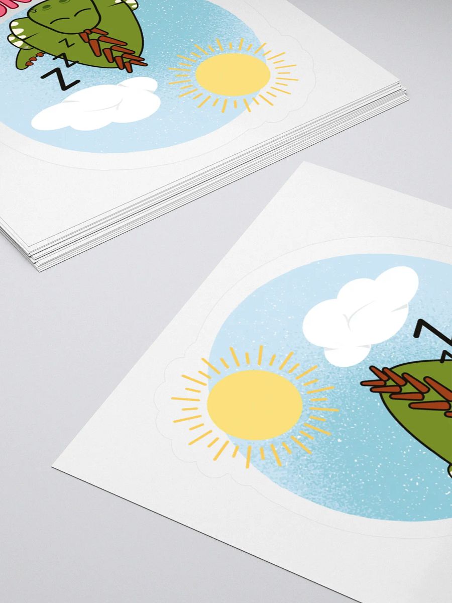 Dino Snore - Sleeping, Snoring Dinosaur Cute Sticker product image (10)
