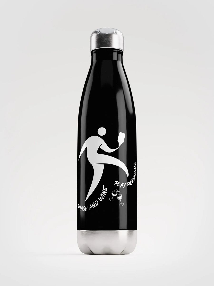 Smash and Wine, Play Pickleball Stainless Steel Water Bottle product image (1)
