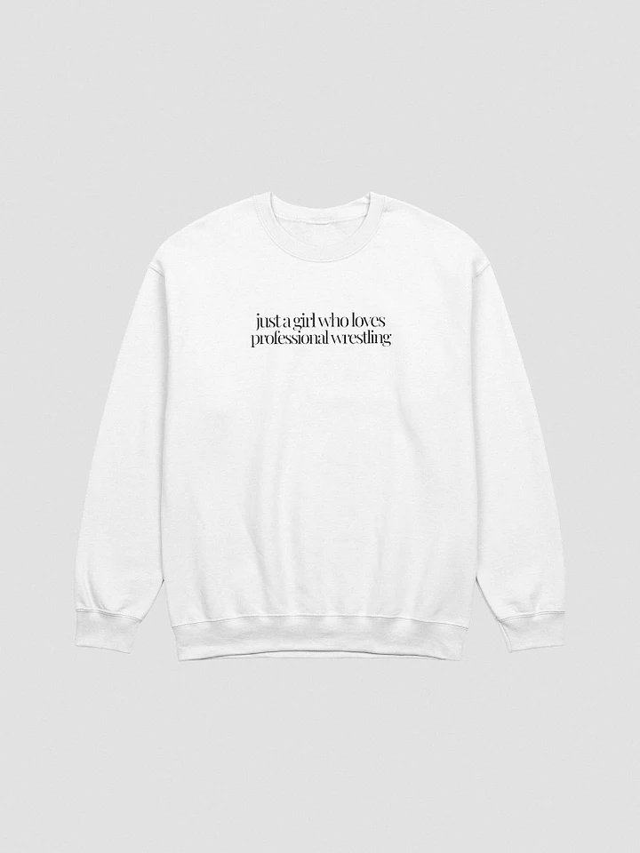 Just A (Wrestling) Girl Embroidered Pullover - Black Font product image (13)