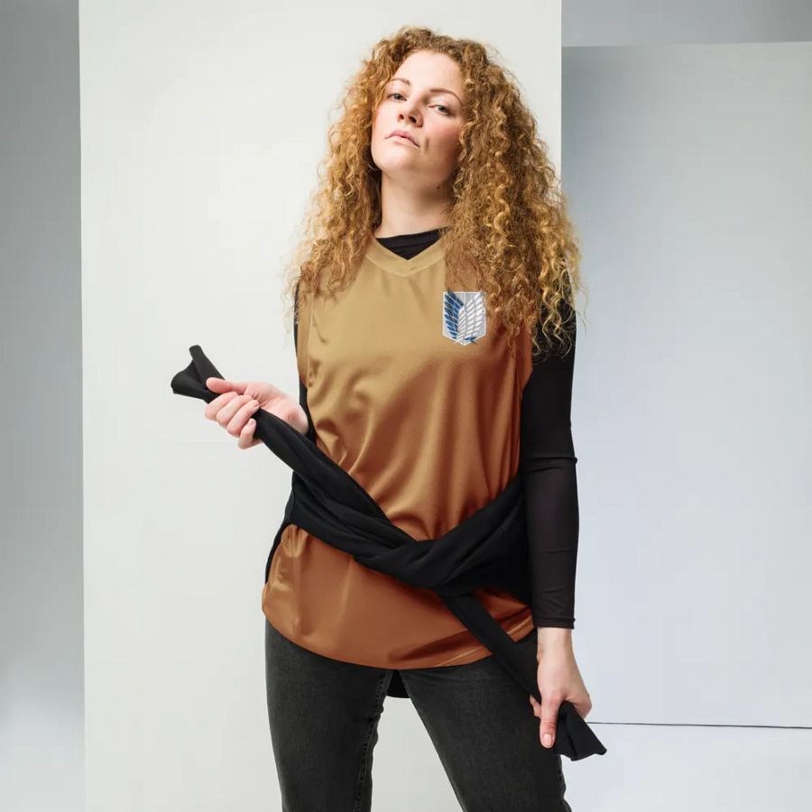 Attack on Titan Scout Regiment Logo Basketball Jersey product image (6)