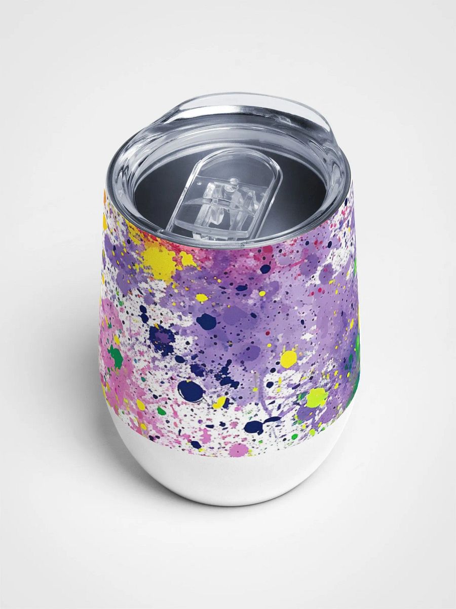 Splatter Paint Wine Tumbler - Savor on-the-go! product image (4)