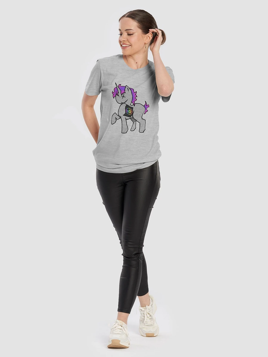Unicorn + rainbow BLM logo flag T-Shirt product image (10)