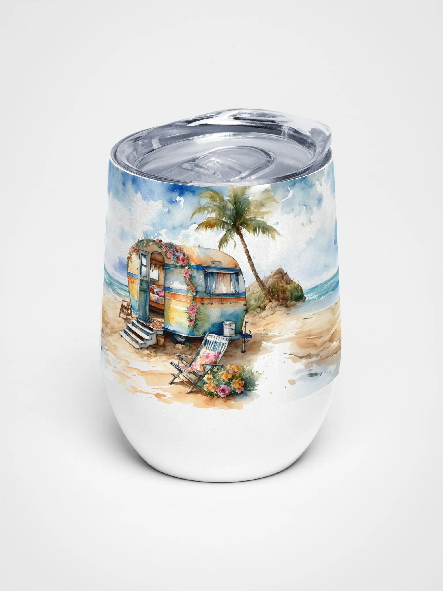 Sun-Kissed Oasis Wine Tumbler product image (1)