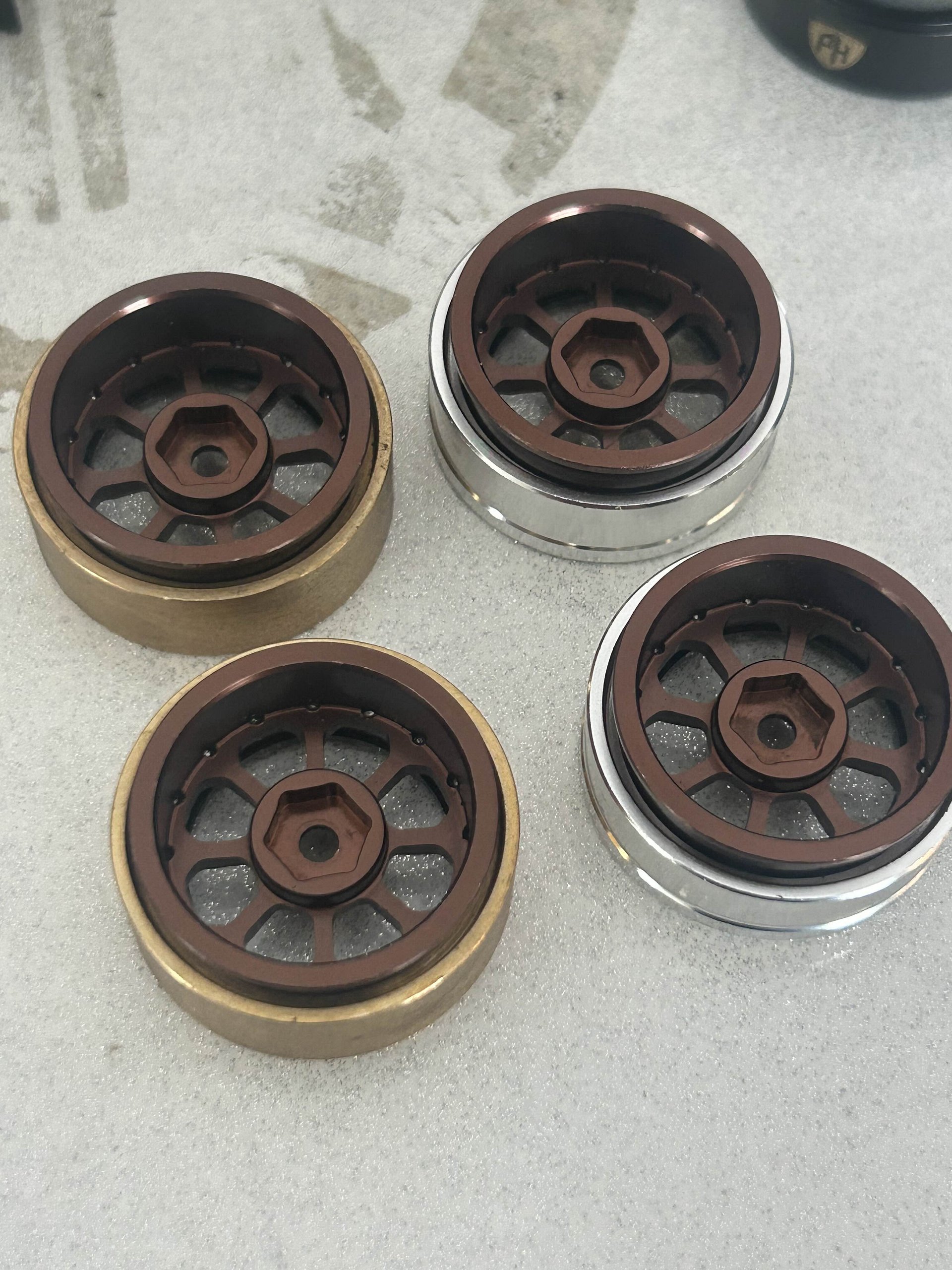 Powerhobby 1.0 wheels (gold) product image (2)