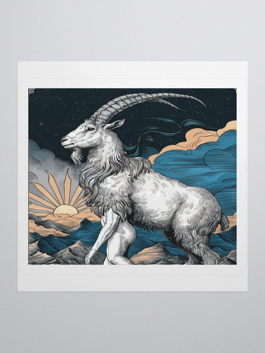Capricorn: Celestial Goat Vinyl Sticker product image (2)