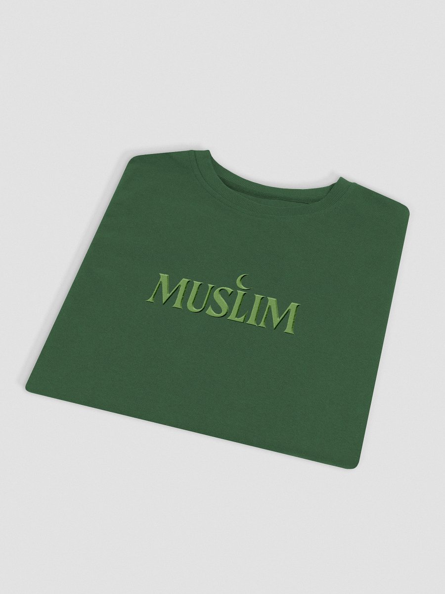MUSLIM Signature Green Sweater - UNISEX Embroidery product image (4)
