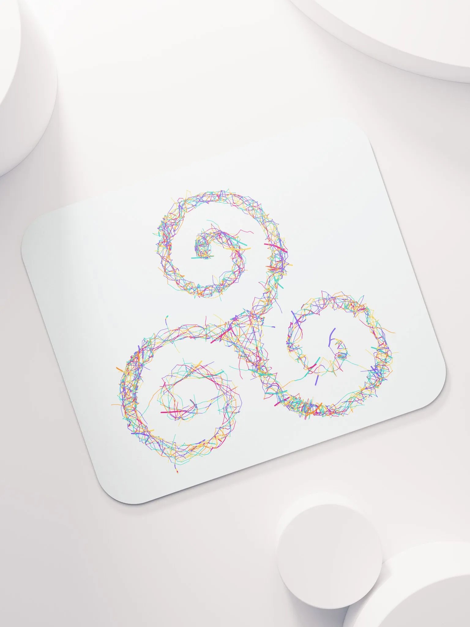 Neon Spirals Mouse Pad product image (7)