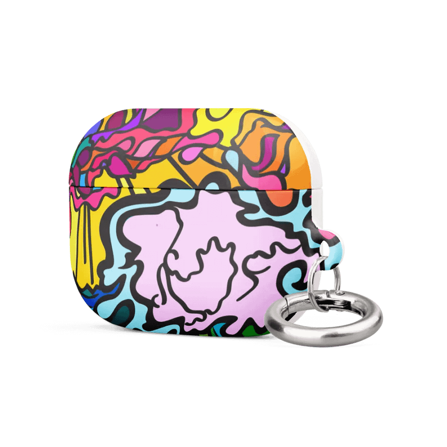 Energizing Swirls All-Over AirPods® Case – Wave at Sunset product image (2)