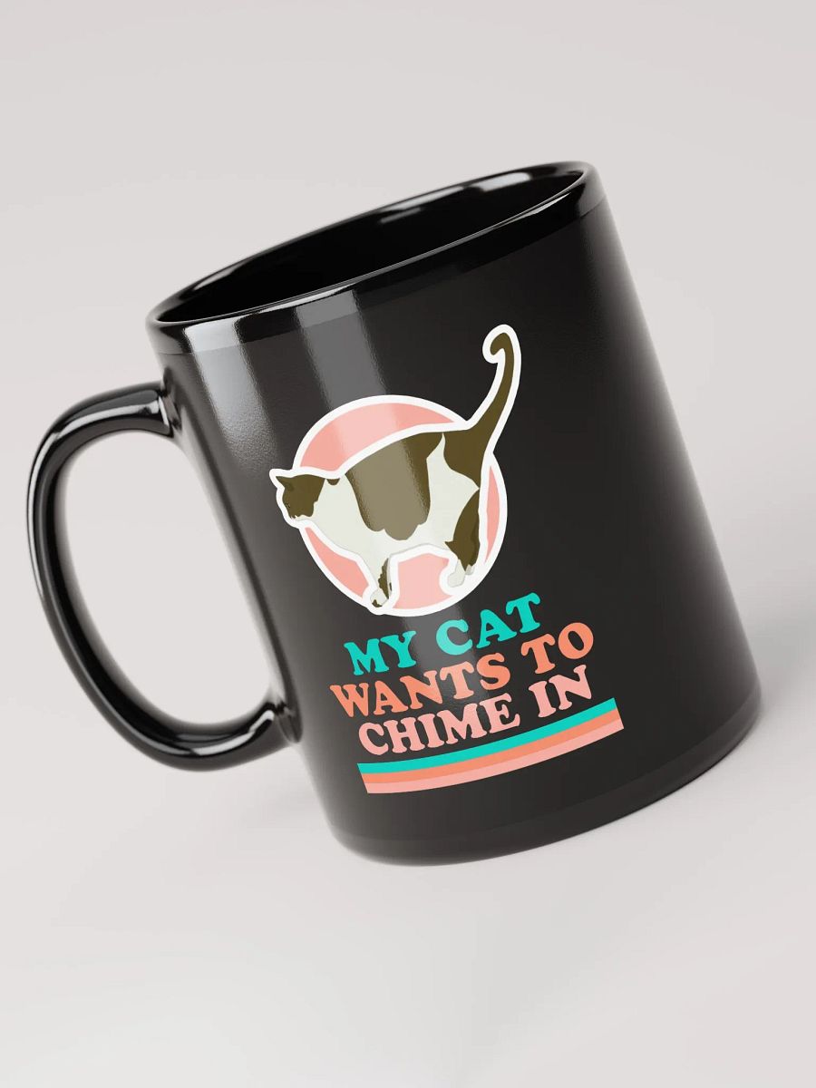 Cat Chime - Black Mug product image (5)
