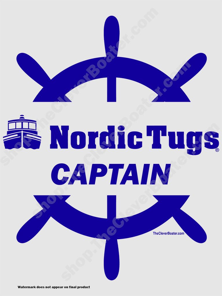 Nordic Tug Captain - T-Shirt - Light Shirt w/Blue Logo product image (2)