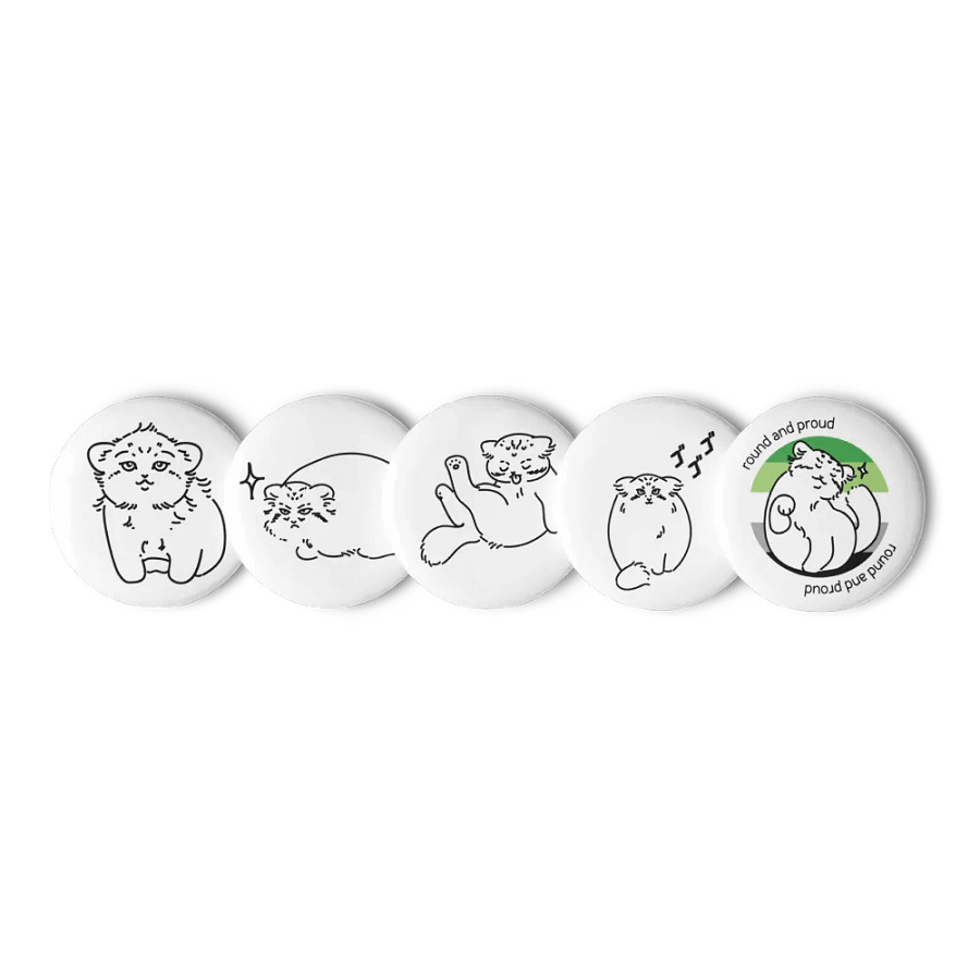 Pride Manul Pin Set - Aromantic product image (3)