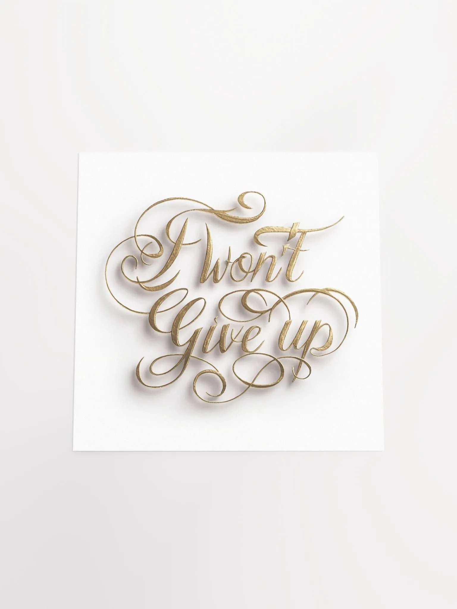 Self-Love Affirmation Art for Goal Setting and Self-Care - I Won't Give Up product image (5)