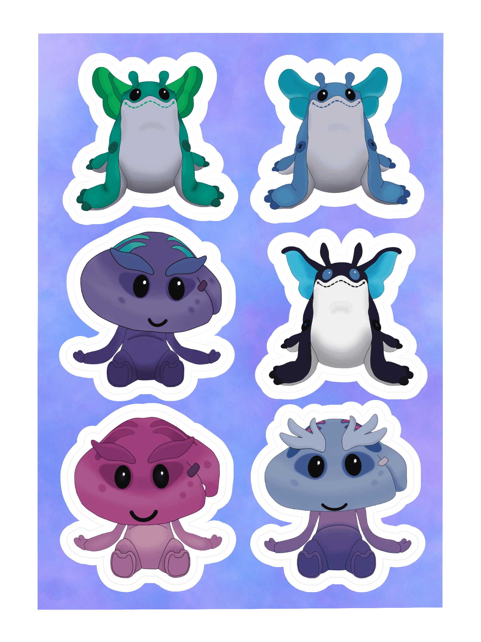 Ogopuu & Shmole Plushies Sticker Pack – Palia-Inspired product image (3)