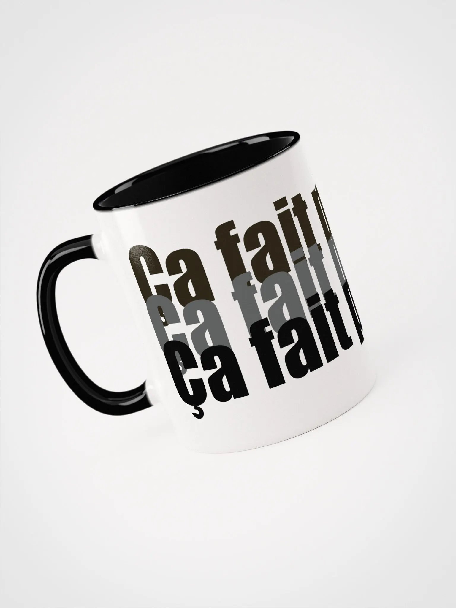 ''Ça fait plaisir'' Tasse en céramique avec couleur à l'intérieur product image (3)