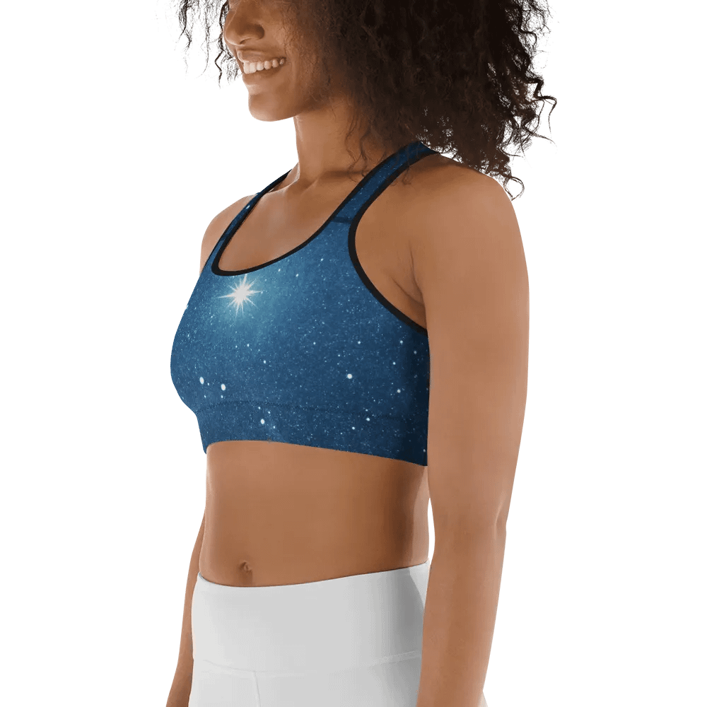 Starry Night Sky Customizable Sports Bra product image (5)