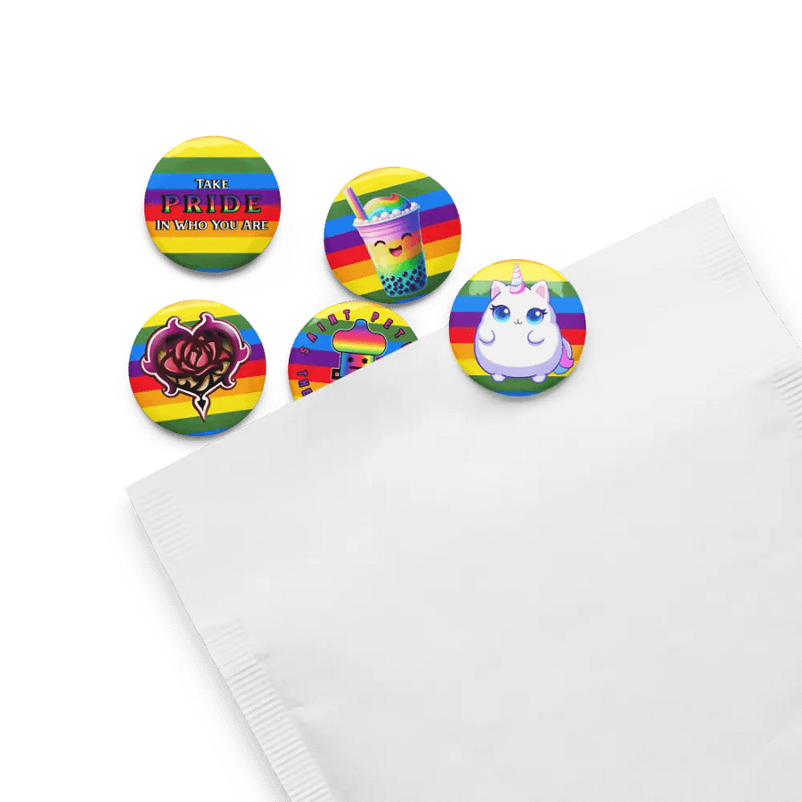 Pride Zagarose Set of Pin Buttons product image (8)