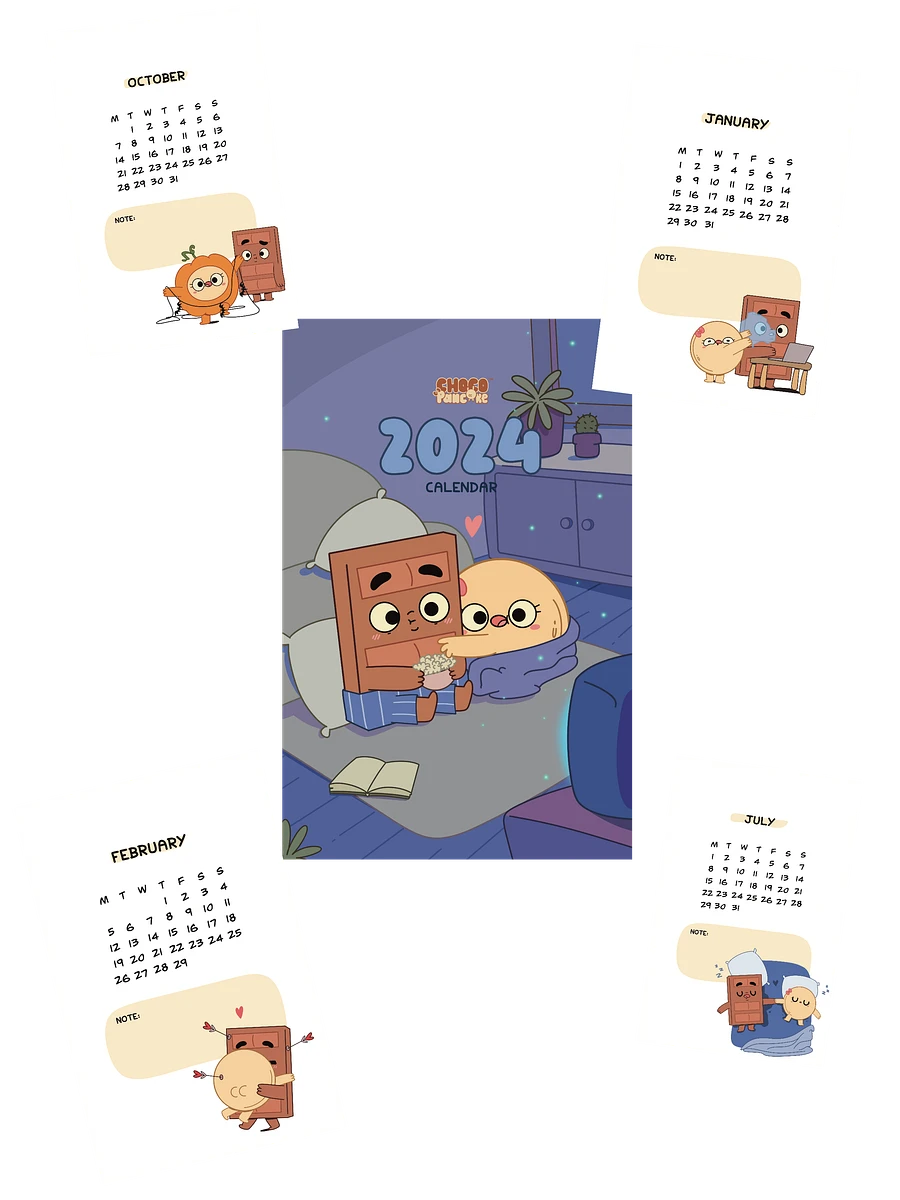 Digital Printable 2024 Calendar product image (1)