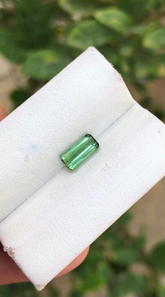 TOURMALINE GREEN COLOR EMERALD CUT FOR RING FATHER'S DAY GIFT, 1.10 CARATS product image (4)