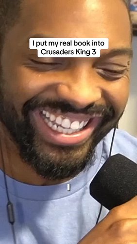 I put my book into a video game and made it a rare item 😂⚔️ #crusaderkings3 #modding #devlog