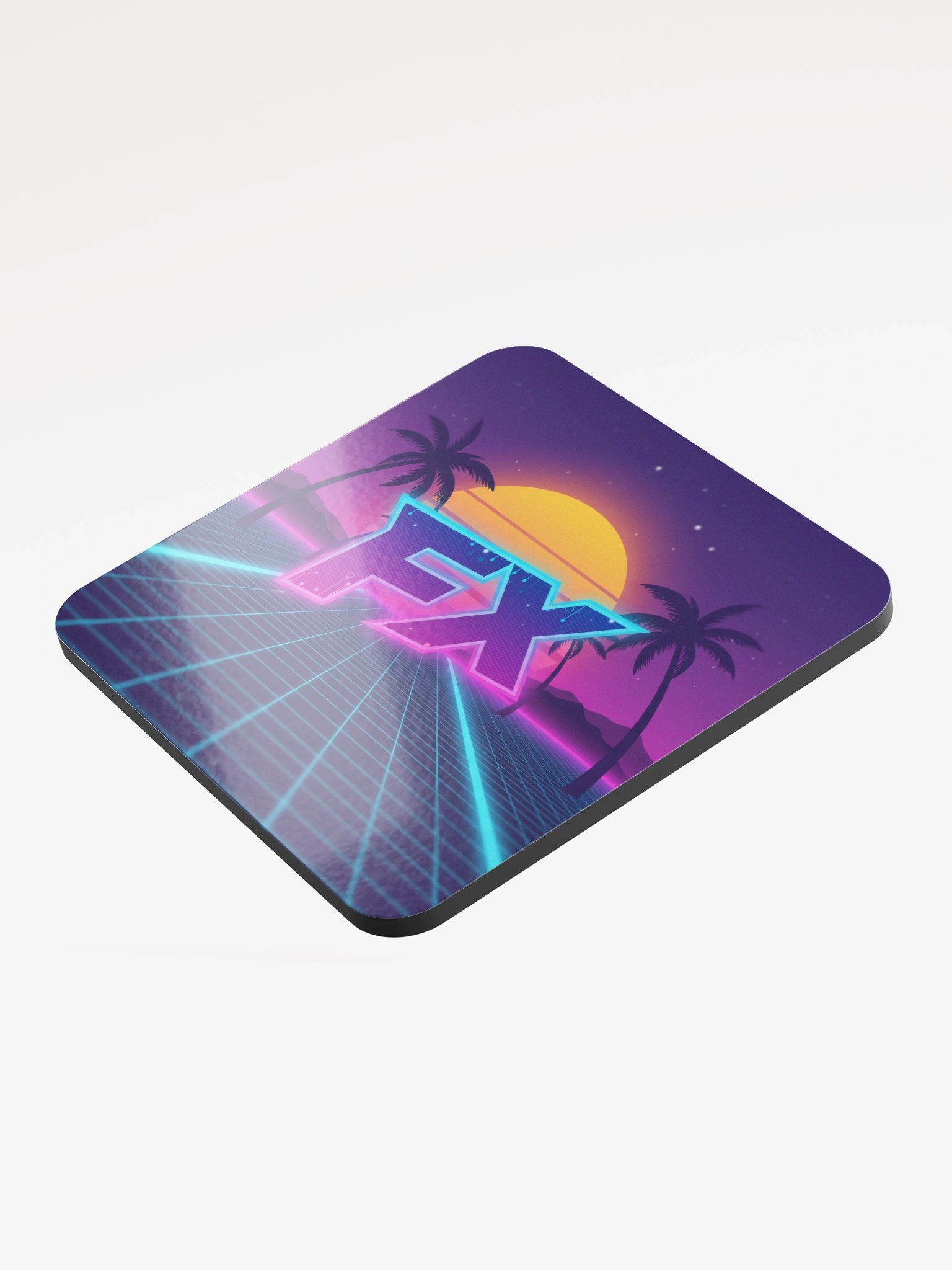 FX Synthwave Glass Coaster product image (3)