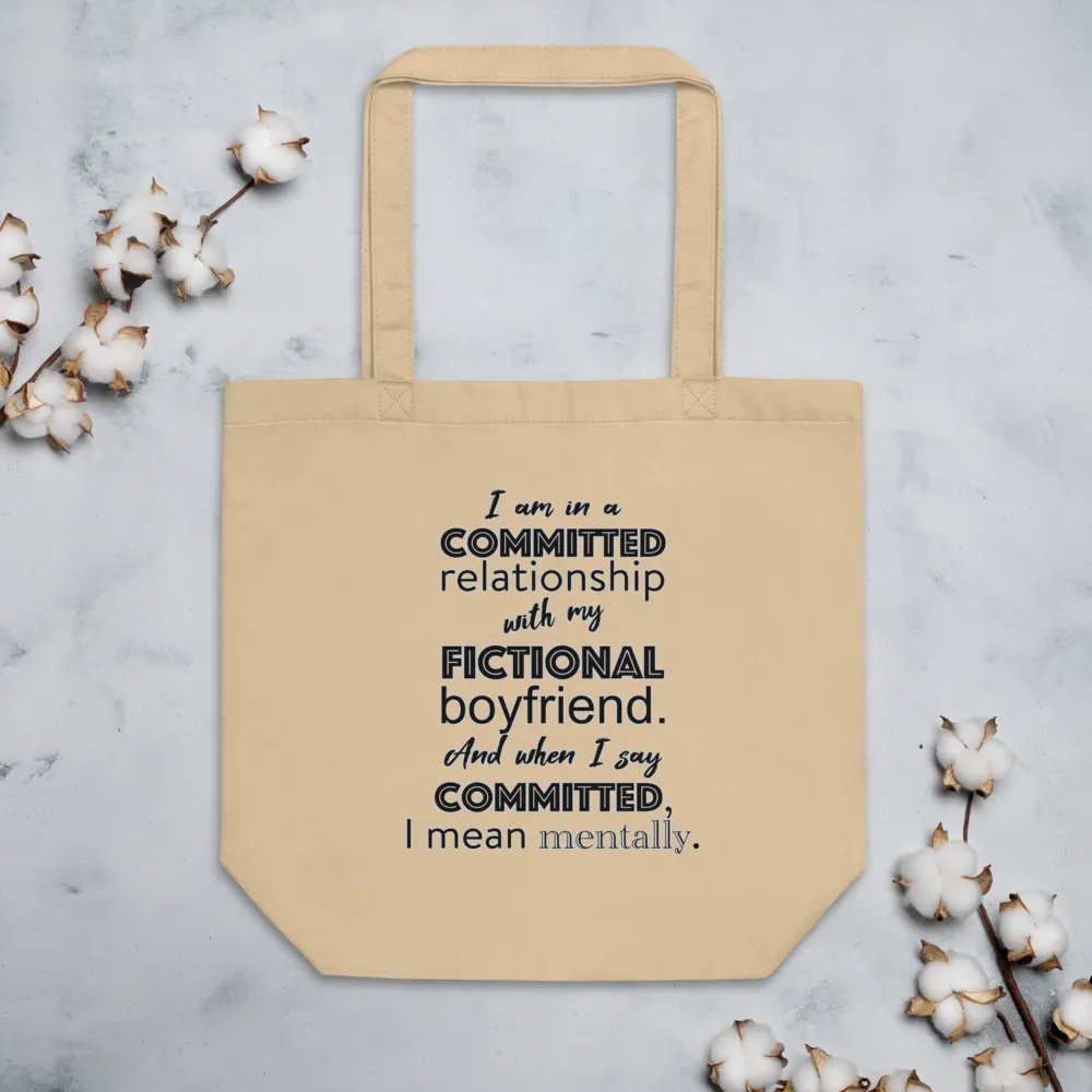 Book Lover Bookish Tote Bag, Fictional Boyfriend Bookworm Gift product image (6)