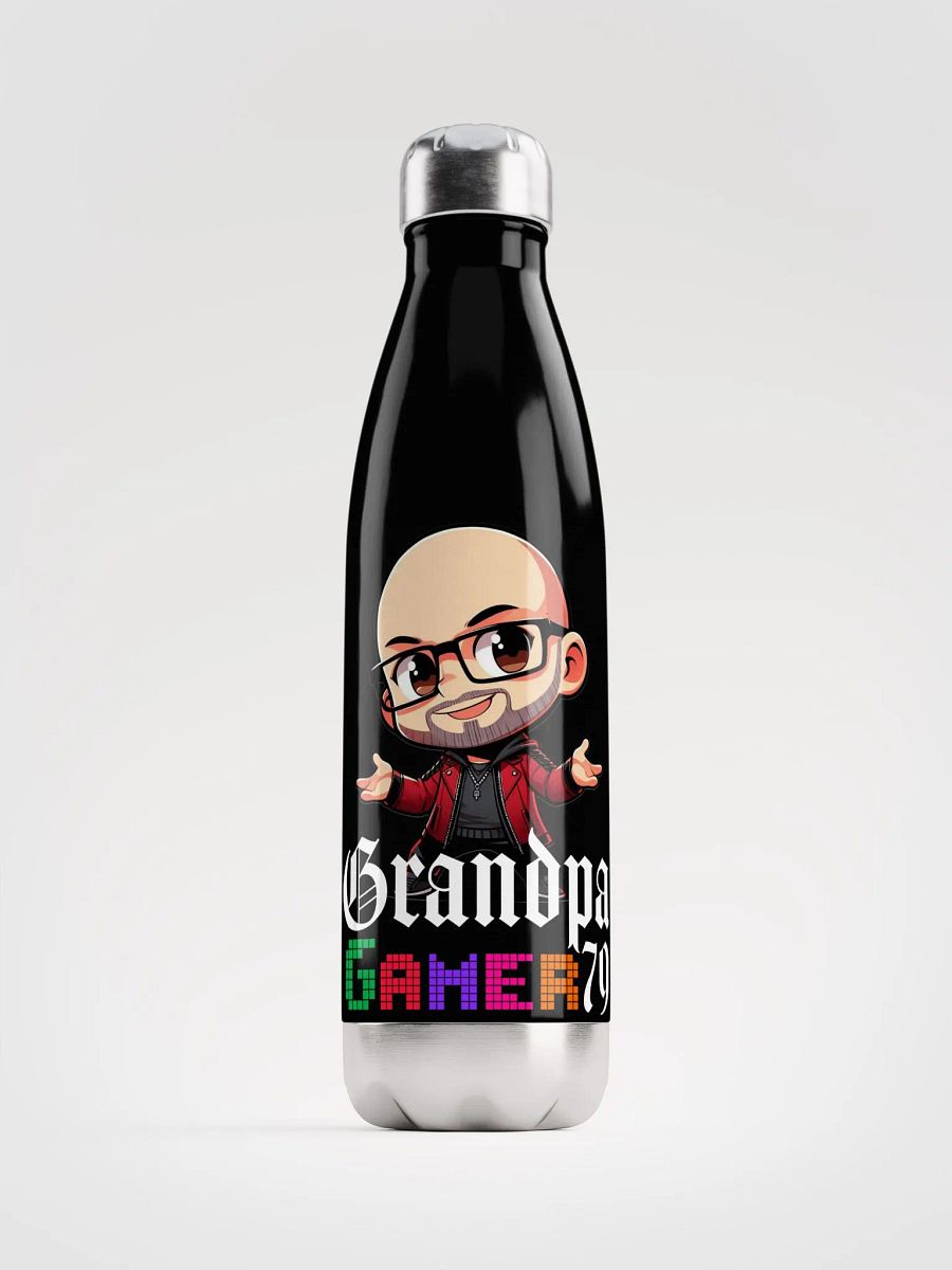 Grandpa Gamer Stainless Steel Water Bottle - Stay Hydrated in Style! product image (2)