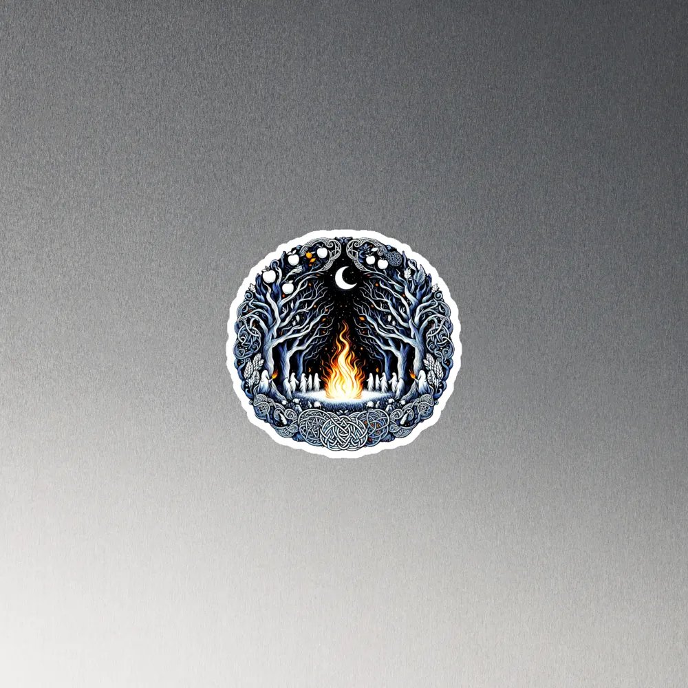 Samhain /Halloween Ghosts By The Fire Magnet product image (3)