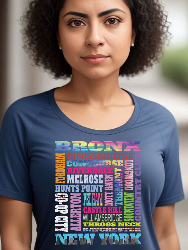 Bronx New York Neighborhoods Pride Gifts T-Shirt product image (2)