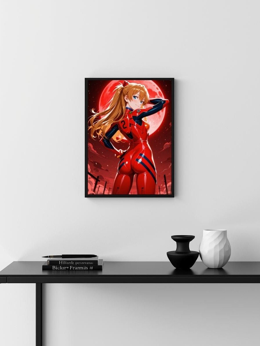 Neon Genesis Evangelion – Asuka Langley Red Moon Radiance – 8x10 Metal Print product image (3)