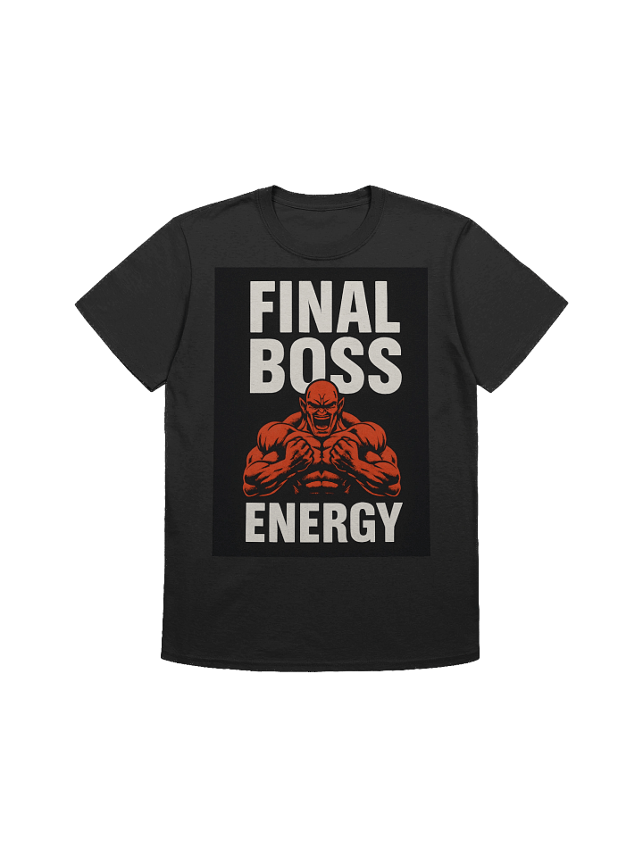 Final Boss Energy T-Shirt – Gamer Gym Tee for Power & Strength product image (7)