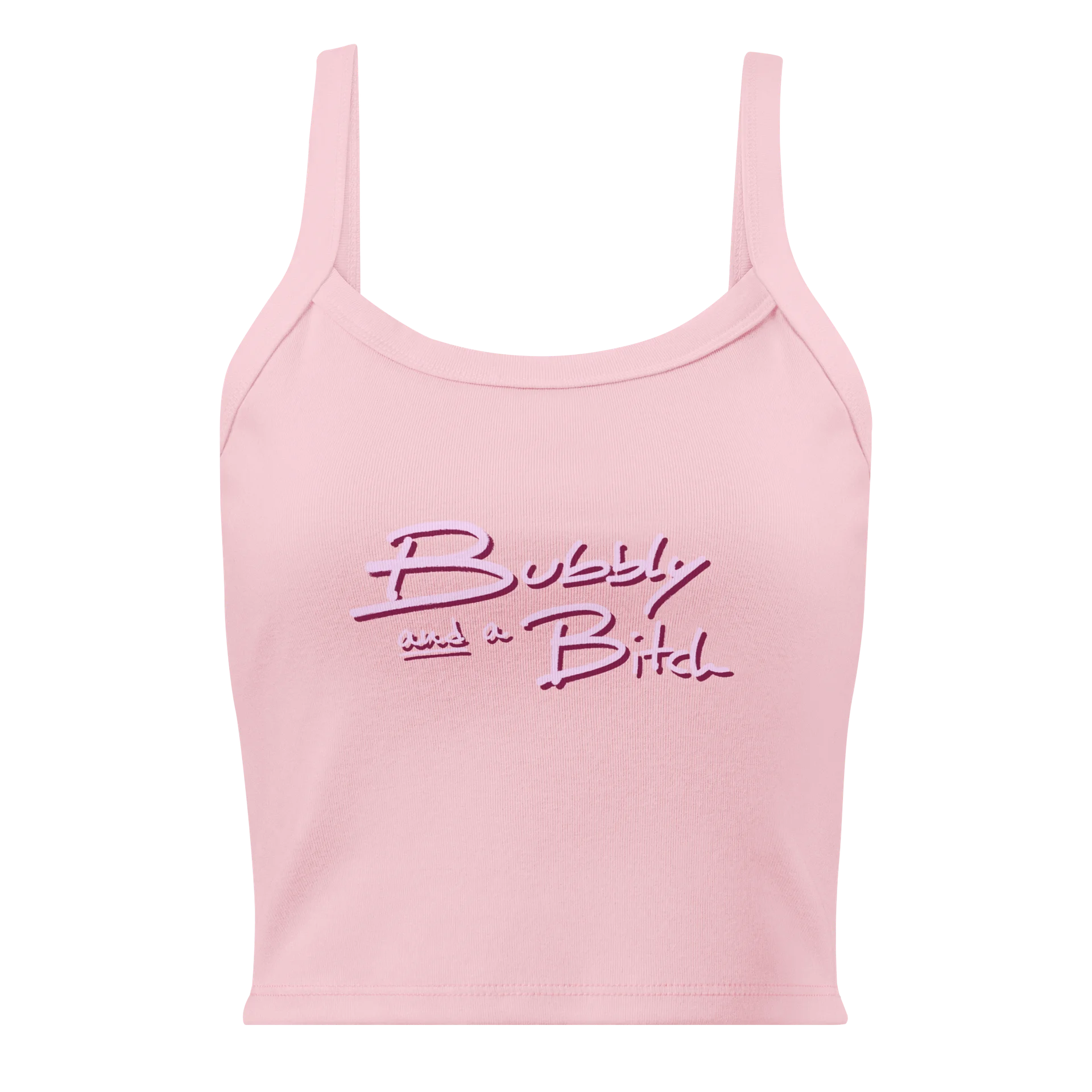 Bubbly and a B (pink shadow design) tank product image (1)