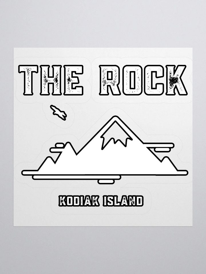 The Rock Sticker (White) product image (2)