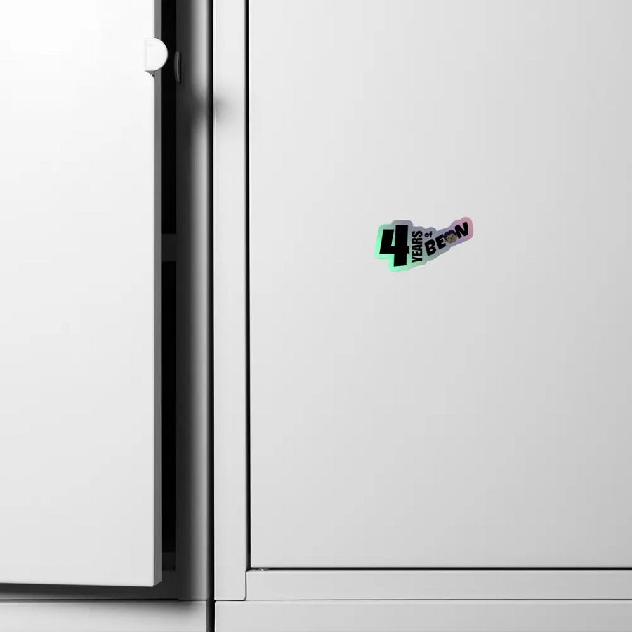 4-Year Anniversary Shiny Sticker product image (4)