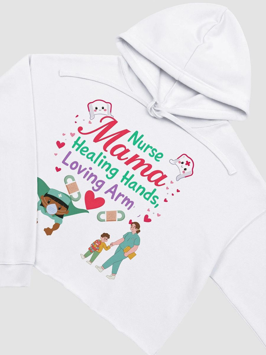 Nurse Mama Healing Hands Crop Hoodie product image (24)