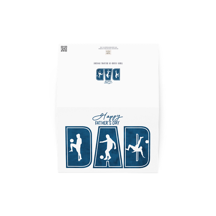 Soccer Silhouette DAD Father's Day Card Football Lover product image (4)