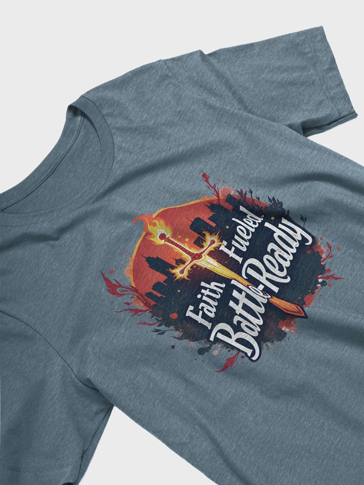 Christian Warrior T-Shirt: Faith Fueled, Battle-Ready product image (14)