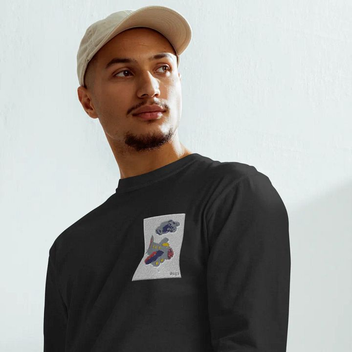 Kid Airplane (Comfort Colors Unisex Garment-Dyed Heavyweight Long Sleeve Shirt) product image (1)