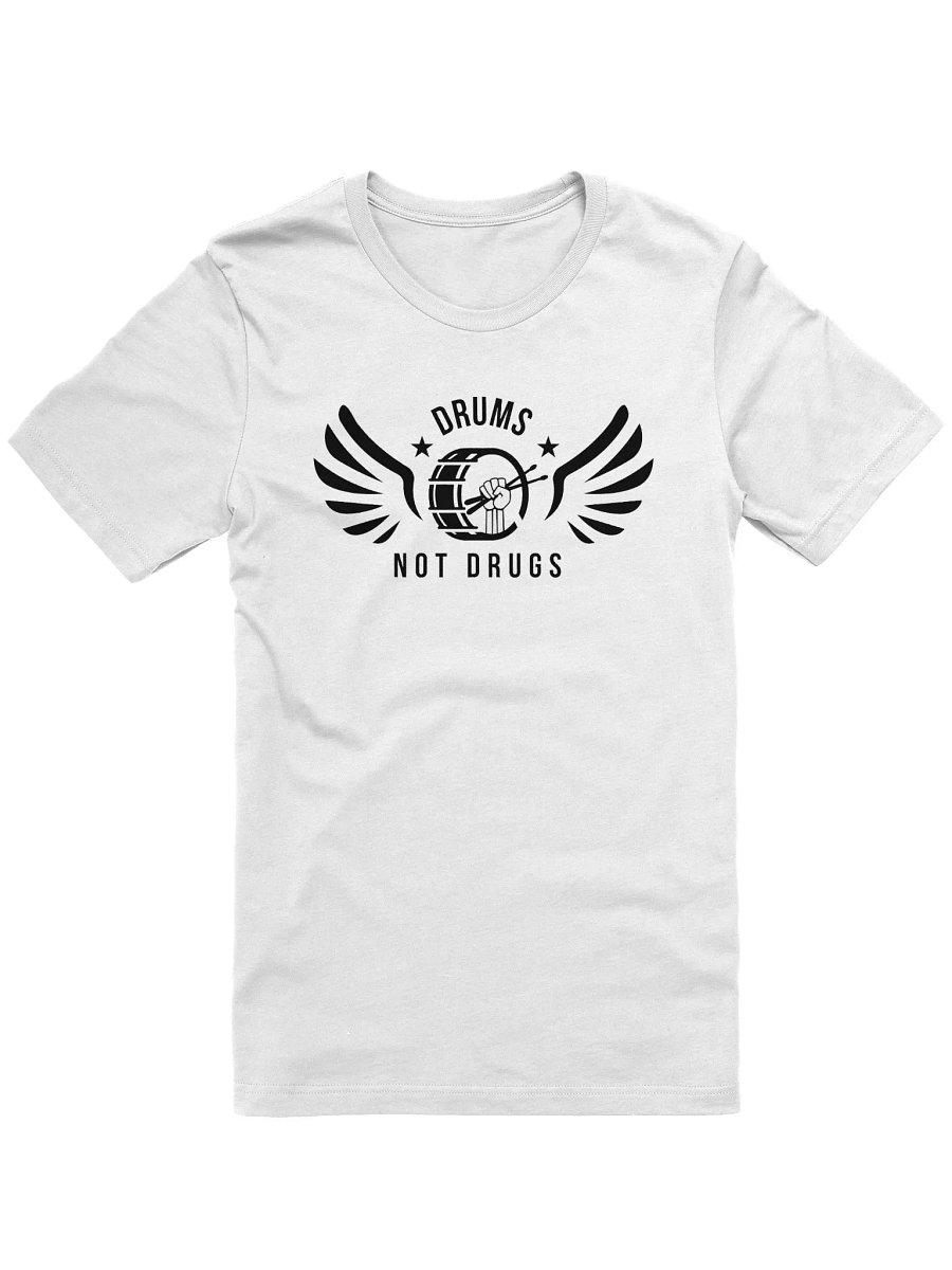 Drums Not Drugs - White T-Shirt product image (2)