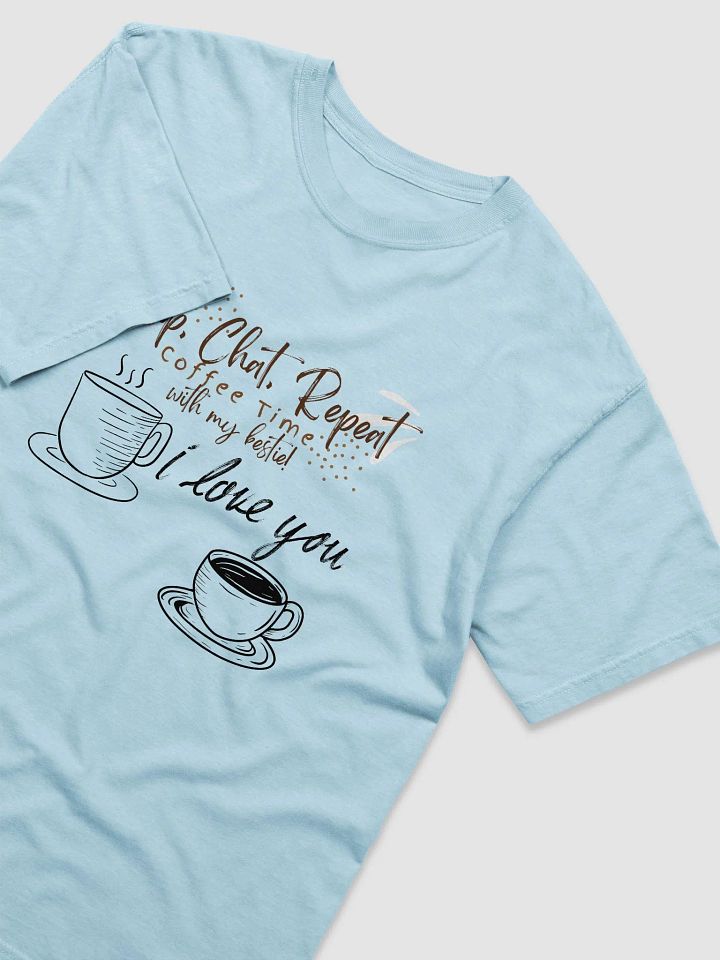 553-Gift Ideas for Friends Birthday-Comfort Colors Garment-Dyed Heavyweight T-Shirt, Comfort Colors 1717-Cotton--Sip, Chat, Repeat: Coffee Time with My Bestie product image (2)