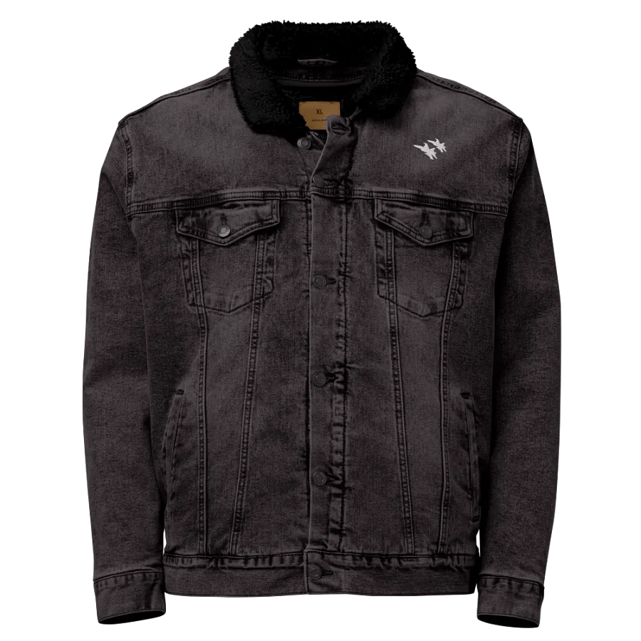 Twin Hornets Logo Sherpa Denim Jacket product image (1)