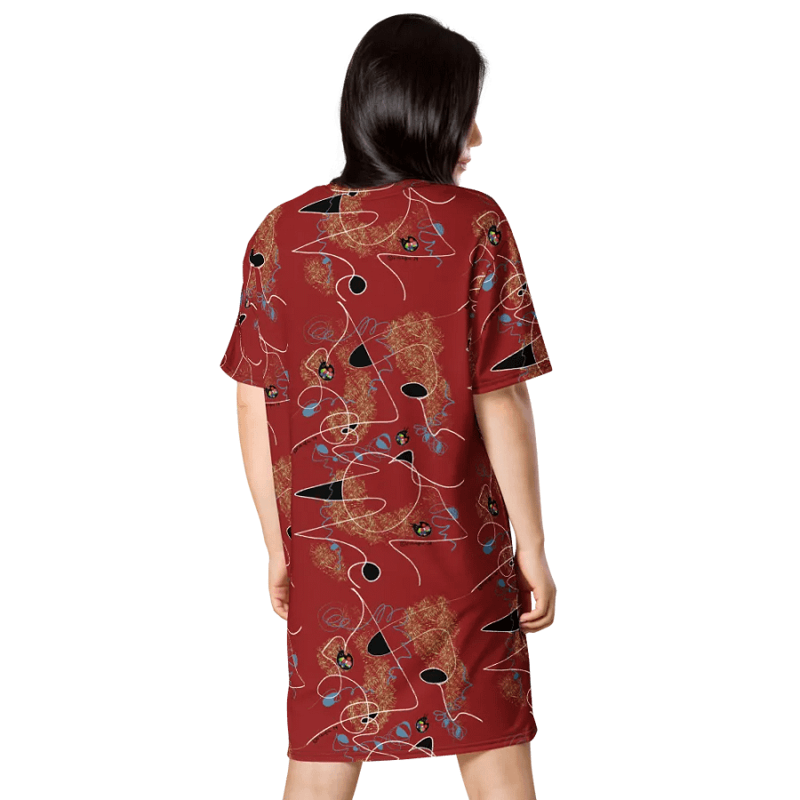 ScribbleWear #4 T-Shirt Dress/Tomato product image (4)