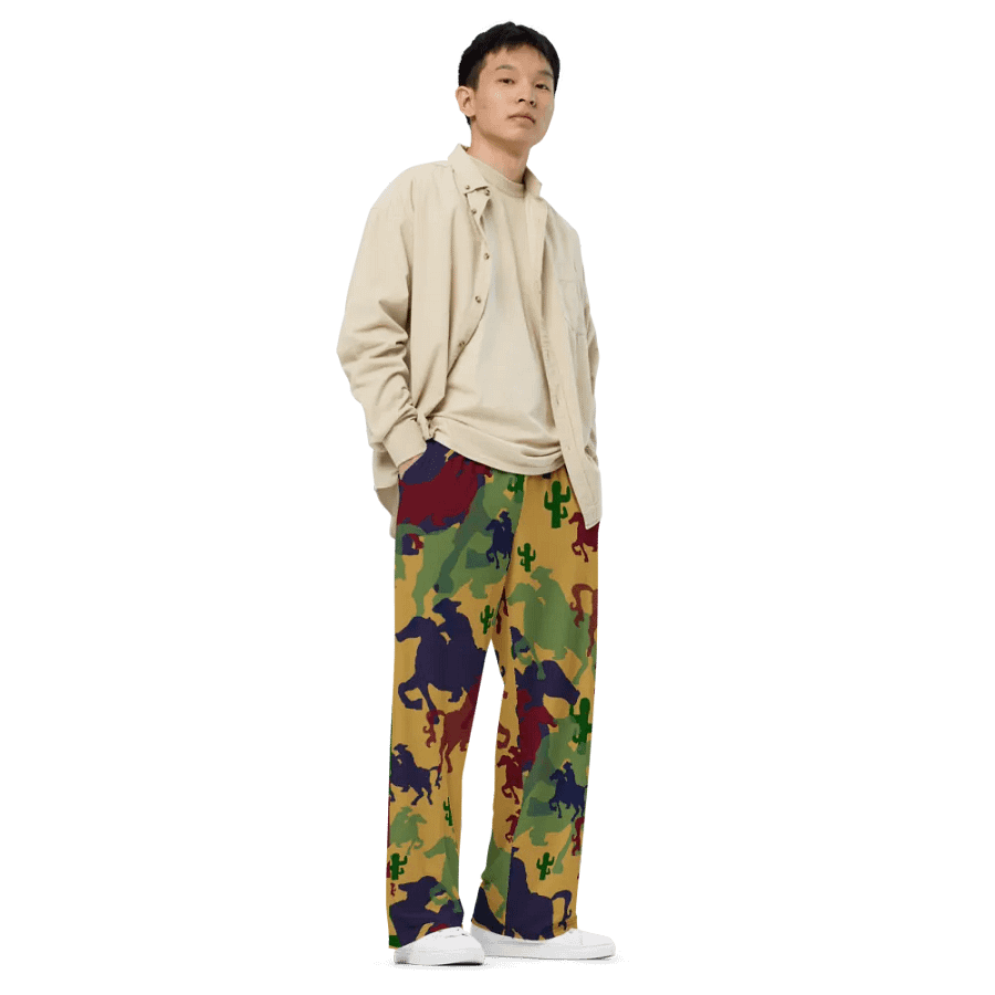 Cowboys Pattern Wideleg Pants product image (3)