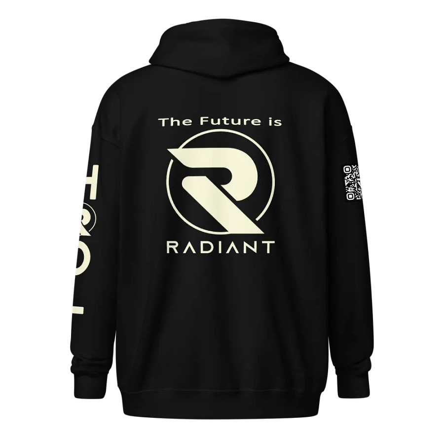 A Radiant Zipped Hoodie with QR product image (4)